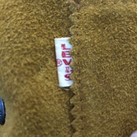 LEVIS Original 1950s Vest Big E Western Suede VTG - Picture 4 of 9